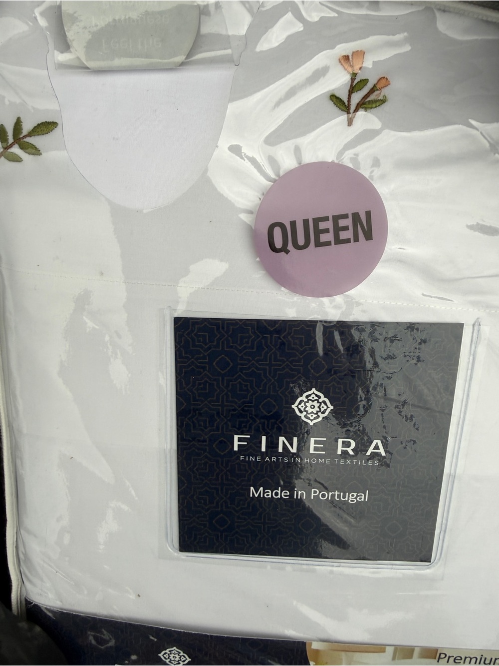 Queen White Embroidered Bedding Sheet Set